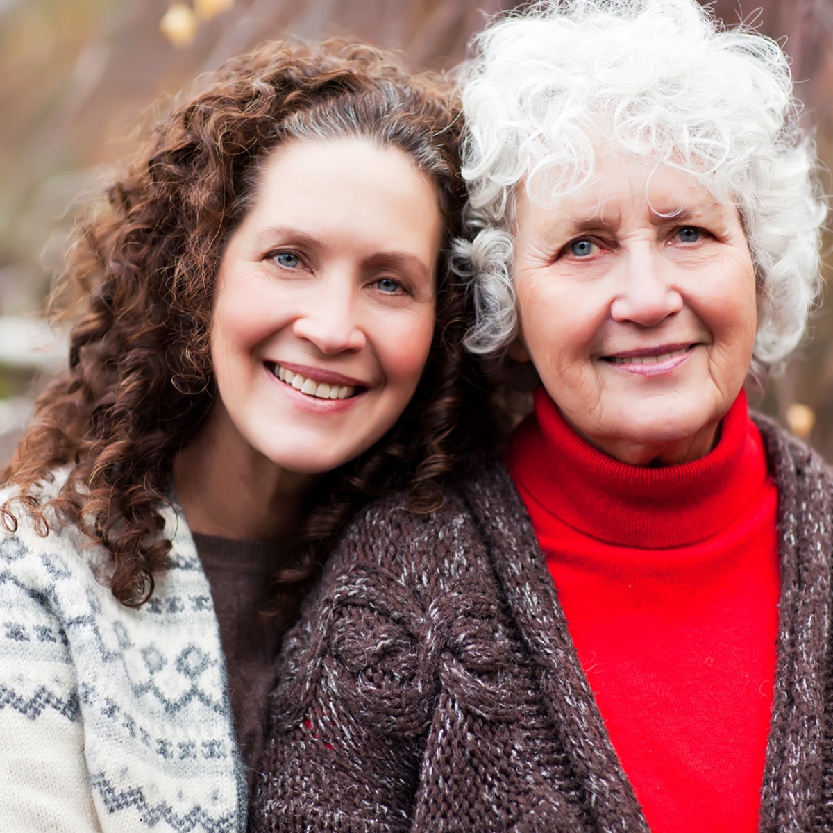 Daughter and Mother Elderly