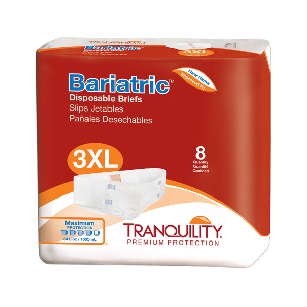 Tranquility Bariatric Disposable Brief – 3XL (2190) Package