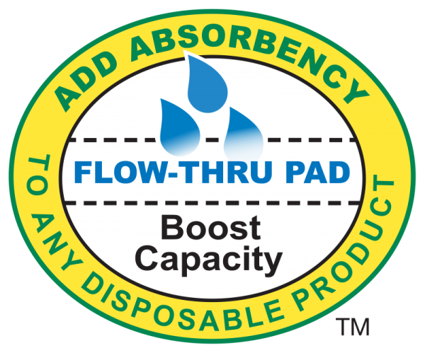 Booster Flow Thru Pad - Add Absorbency to Any Disposable Product