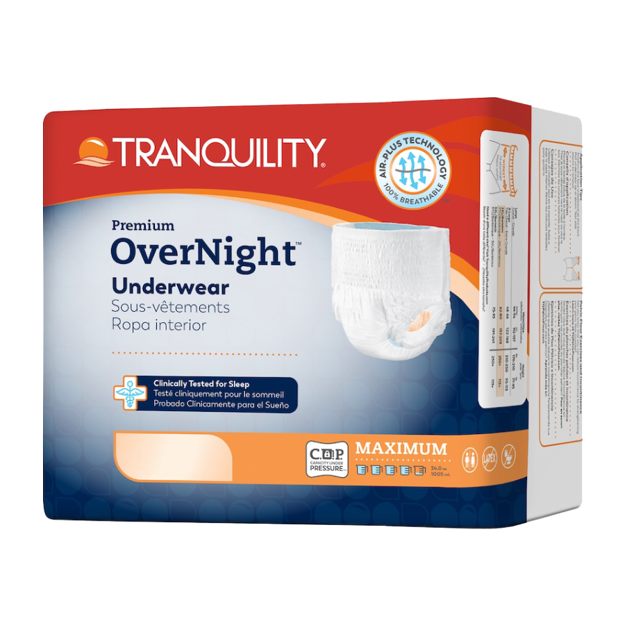 Tranquility Prem Overnight Disp Absorb Underwear XS 88CT