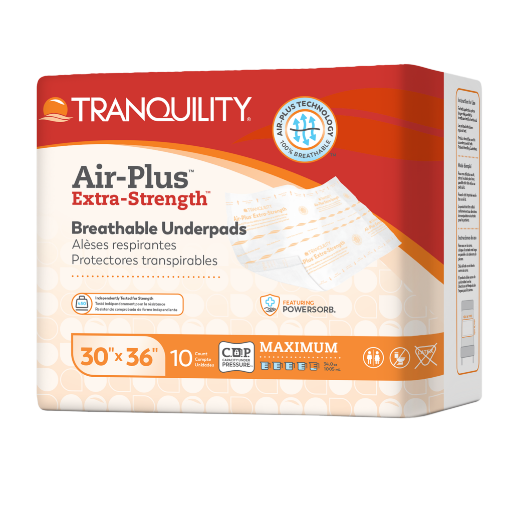 Tranquility Air-Plus Extra-Strength Breathable Underpads