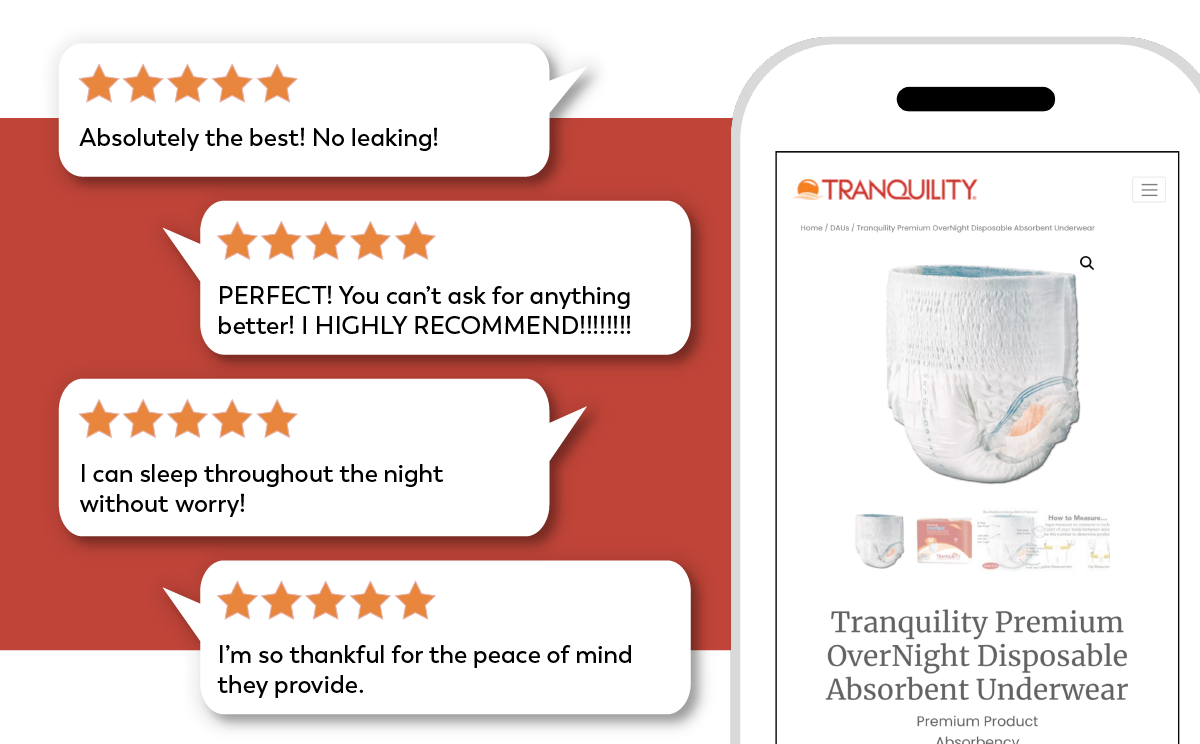 Buy Tranquility Premium Overnight Disposable Absorbent Underwear