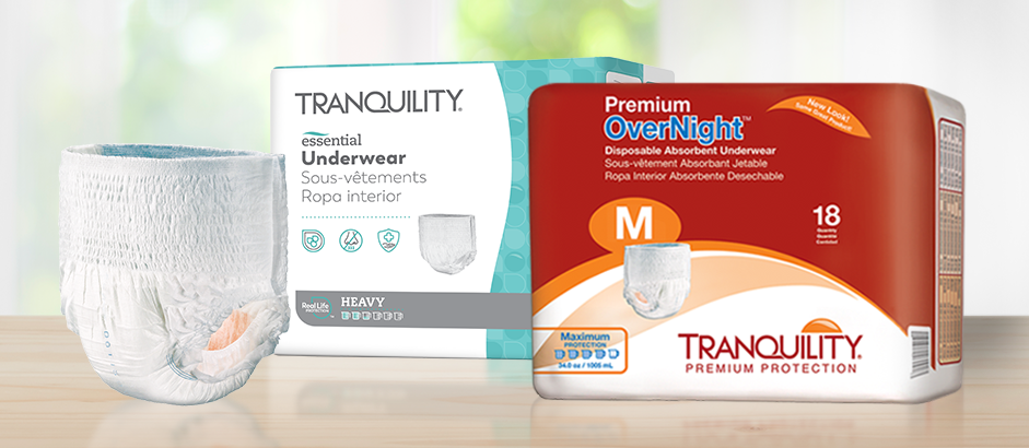 Tranquility Premium Overnight Disposable Absorbent Pull-Up Underwear