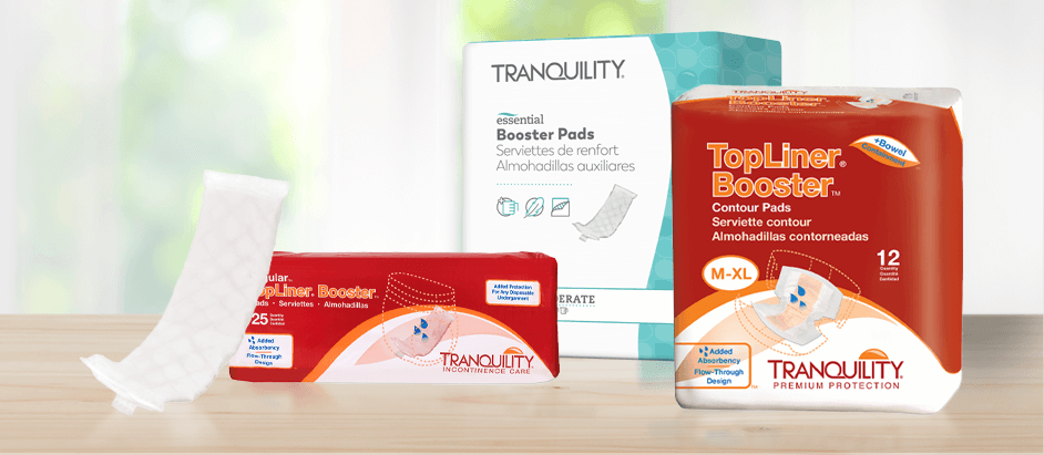 Tranquility Essential Incontinence Booster Pads, Moderate Absorbency -  Unisex, Regular, 12 in L