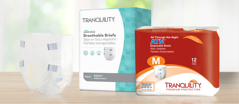 Tranquility Essential Adult Absorbent Underwear, Pull On with Tear Away  Seams, Heavy Absorbency, Small (22-36) - 22 ct (Pack of 4)