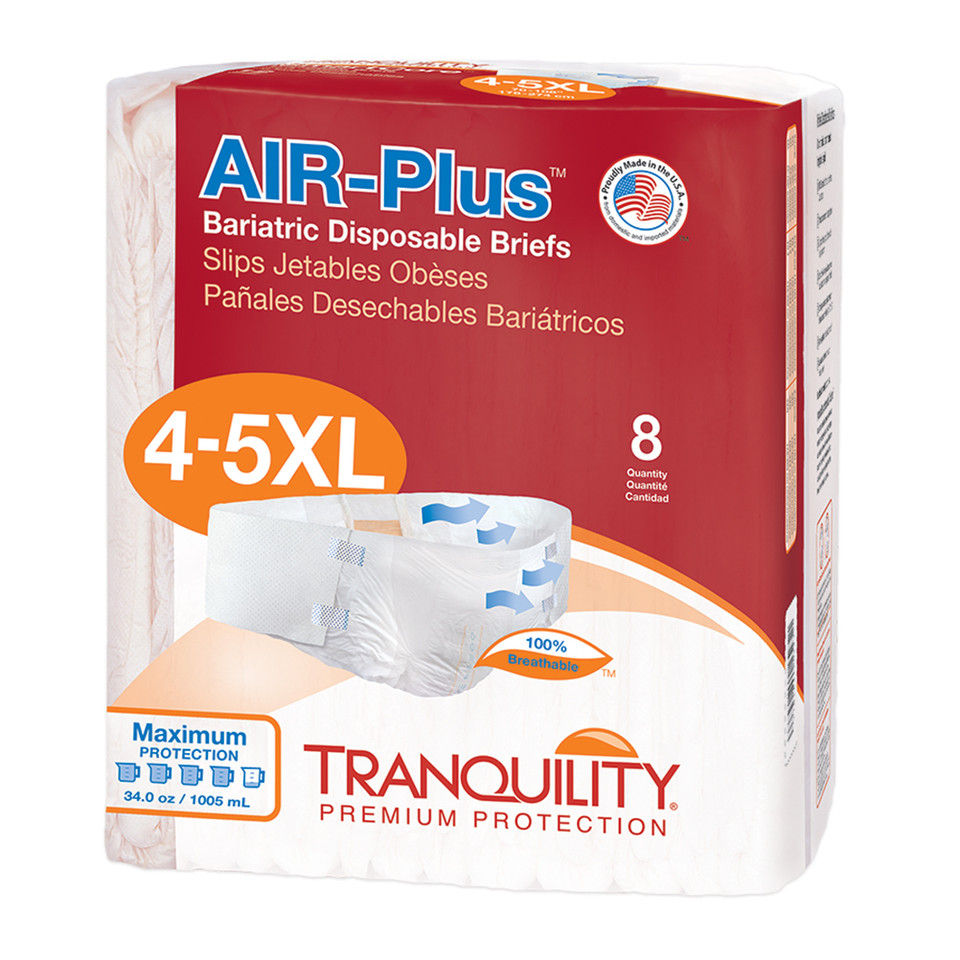 Tranquility AIR-Plus Bariatric Disposable Briefs - Tranquility Products