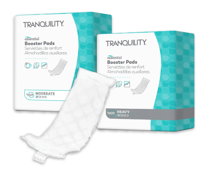 Disposable Adult Incontinence Pads  Tranquility TopLiner Booster Pads in  Mini, Regular & Super –