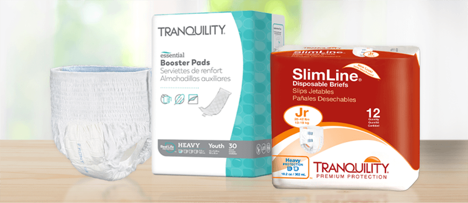Tranquility SlimLine Youth Disposable Brief - Personally Delivered