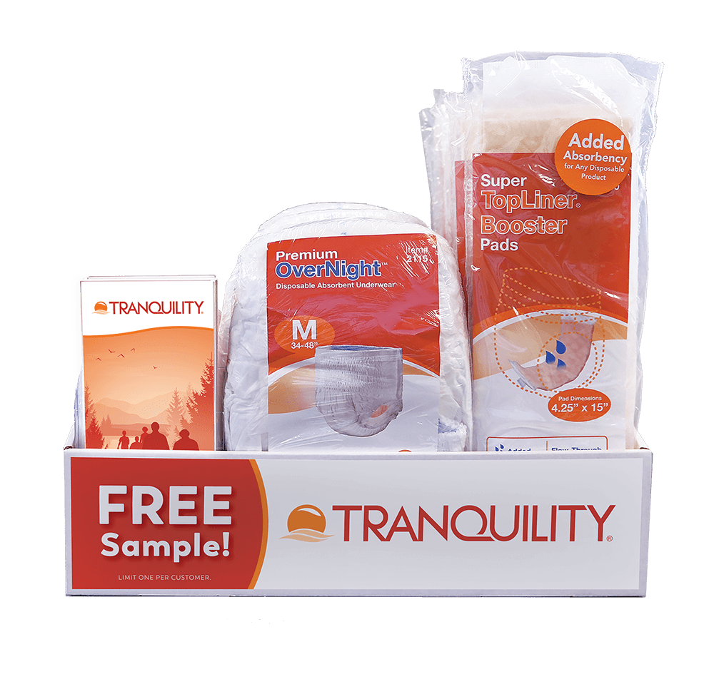 Disposable Absorbent Underwear Sample Tray - Tranquility Products