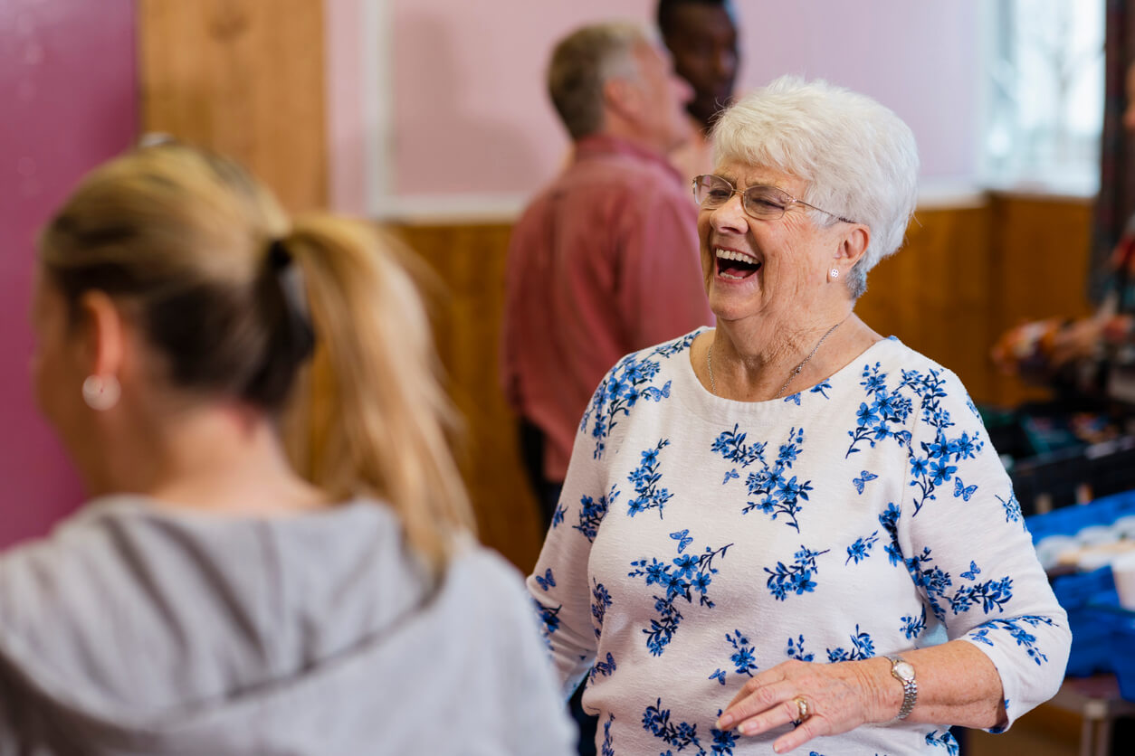 Senior Woman laughing