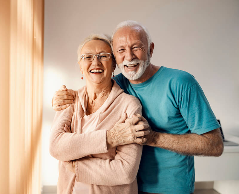 Senior Couple Smiling