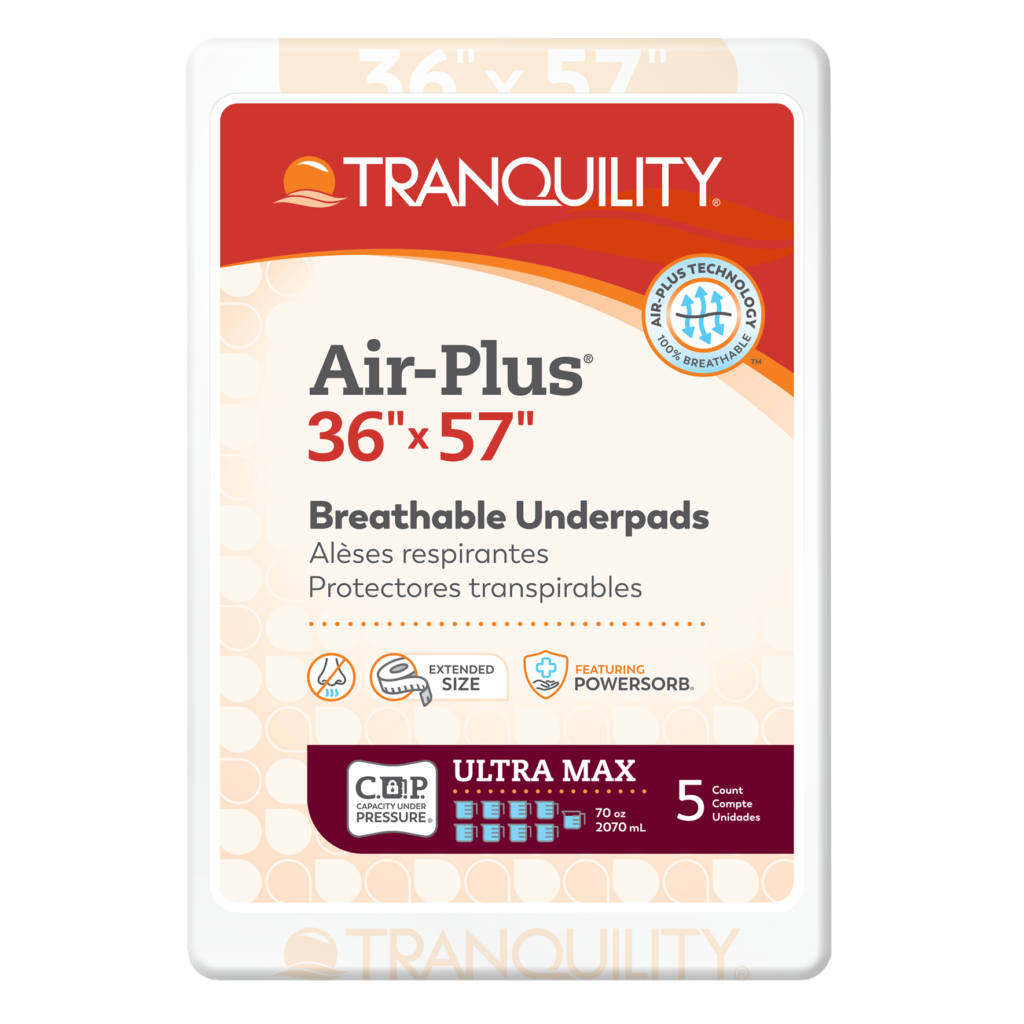 Tranquility Air-Plus 36" x 57" Breathable Underpads